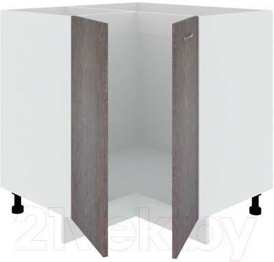 Шкаф-стол кухонный Кортекс-мебель Корнелия Лира НШУ без столешницы угловой (береза)