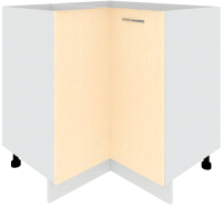 Шкаф-стол кухонный Кортекс-мебель Корнелия Лира НШУ без столешницы угловой (венге светлый) - 