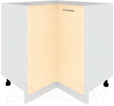Шкаф-стол кухонный Кортекс-мебель Корнелия Лира НШУ без столешницы угловой (венге светлый)