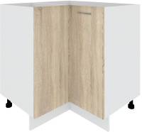 Шкаф-стол кухонный Кортекс-мебель Корнелия Лира НШУ без столешницы угловой (дуб сонома) - 