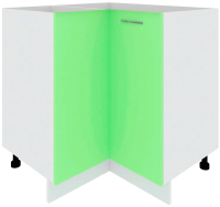 Шкаф-стол кухонный Кортекс-мебель Корнелия Лира НШУ без столешницы угловой (зеленый) - 