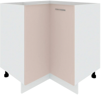Шкаф-стол кухонный Кортекс-мебель Корнелия Лира НШУ без столешницы угловой (капучино) - 