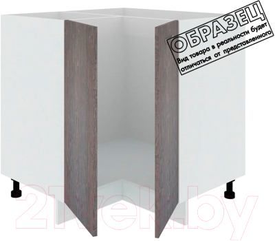 Шкаф-стол кухонный Кортекс-мебель Корнелия Лира НШУ без столешницы угловой (крем)