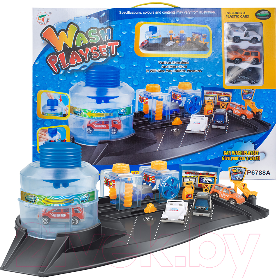 Автосервис игрушечный Qunxing Toys Автомойка / P6788A