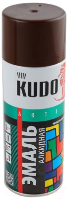 Эмаль Kudo Универсальная / KU-1012 (520мл, коричневый)