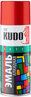 Эмаль Kudo Универсальная / KU-1003 (520мл, красный)