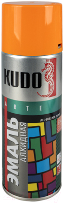 Эмаль Kudo Универсальная / KU-1019 (520мл, оранжевый)