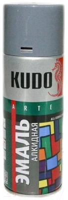 Эмаль Kudo Универсальная / KU-1018 (520мл, серый)