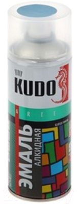 Эмаль Kudo Универсальная / KU-10114 (520мл, серо-голубой)