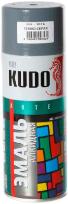 Эмаль Kudo Универсальная / KU-1016 (520мл, темно-серый)