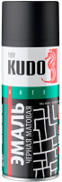 Эмаль Kudo Универсальная / KU-1102 (520мл, черный матовый) - 