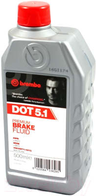 Тормозная жидкость Brembo DOT 5.1 / L05005 (500мл)