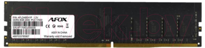 

Оперативная память DDR4 AFOX, AFLD48EH1P
