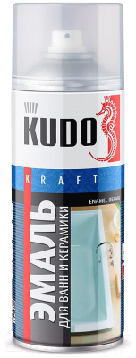 Эмаль Kudo Для ванн / KU-1301 (520мл, белый)