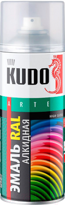 Эмаль Kudo Универсальная / KU-1101 (520мл, белый матовый)