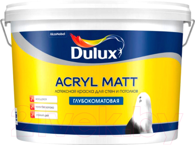 

Краска Dulux, Белый, Acryl Matt интерьерная