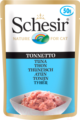 Влажный корм для кошек Schesir Tuna (50г)