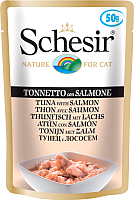 Влажный корм для кошек Schesir Tuna with Salmon (50г) - 