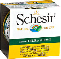 Корм для кошек Schesir Chicken fillets with Surimi (85г) - 