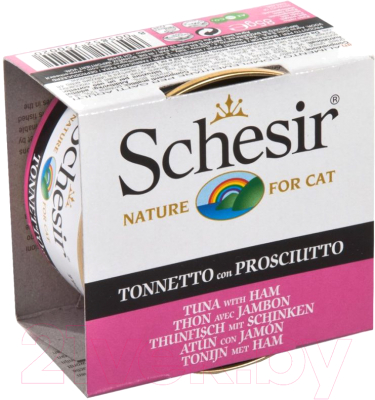 Влажный корм для кошек Schesir Tuna with Ham (85г)