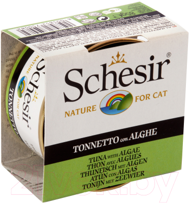 Влажный корм для кошек Schesir Tuna with Algae (85г)