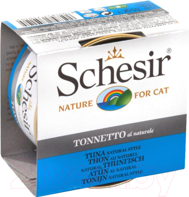Влажный корм для кошек Schesir Tuna в собственном соку (85г)