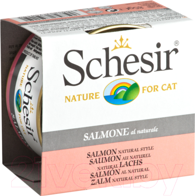 Влажный корм для кошек Schesir Salmon (85г)