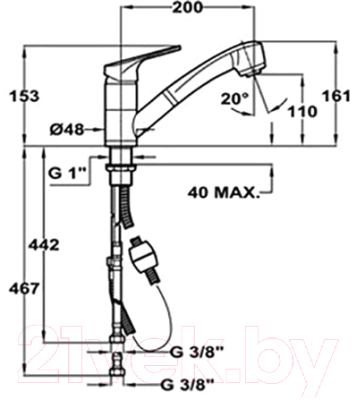 

Смеситель Teka, MTP 978 469780210