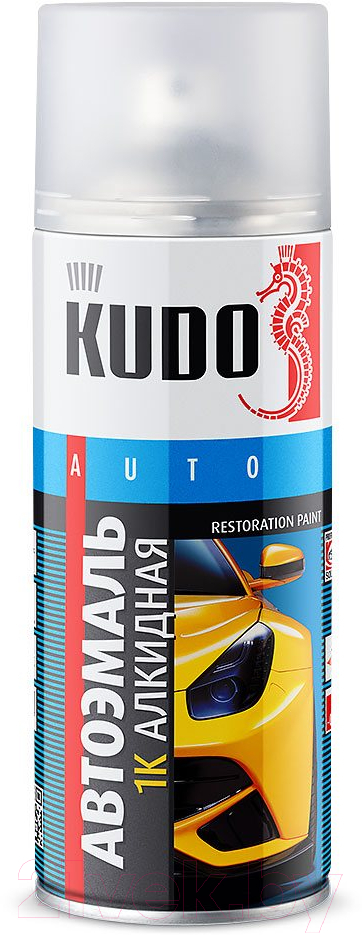 Эмаль автомобильная Kudo Белая 202 (520мл)