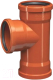 Миниатюра изображения товара Тройник наружной канализации Ostendorf 3-х раструбный 110/110x87° / 220410