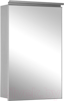 Шкаф с зеркалом для ванной De Aqua Алюминиум 50 / 261749 (серебристый)