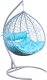 Миниатюра изображения товара Кресло подвесное Импэкс Leset Бали (серый металлик/бирюза яркая)