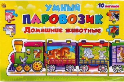 

Развивающая игра РЫЖИЙ КОТ, Умный паровозик. Домашние животные / ИН-4241