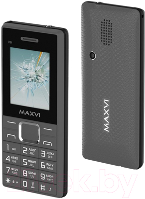 Мобильный телефон Maxvi C9i (серый/черный)