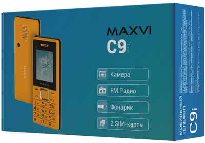 Мобильный телефон Maxvi C9i (серый/черный)