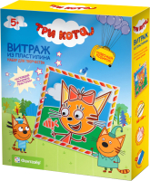

Набор для лепки Фантазер, Три кота. Витраж из пластилина. Карамелька / 405111