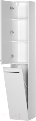 Шкаф-пенал для ванной De Aqua Токката Тока 1s L / 167358 (белый)