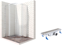 

Душевой уголок, Set 90x90 / 14011104-ST2