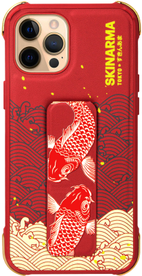 Чехол-накладка Skinarma Nami для iPhone 12/12 Pro (красный)