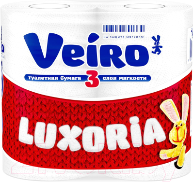 Туалетная бумага Veiro Luxoria 3х слойная (4рул)