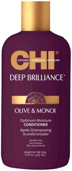 Кондиционер для волос CHI Deep Brilliance Olive&Monoi Optimum Moisture