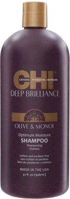 Шампунь для волос CHI Deep Brilliance Olive&Monoi Optimum Moisture (946мл)