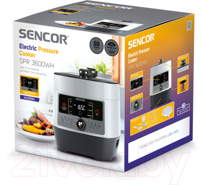 Изображение товара Мультиварка-скороварка Sencor SPR 3600WH