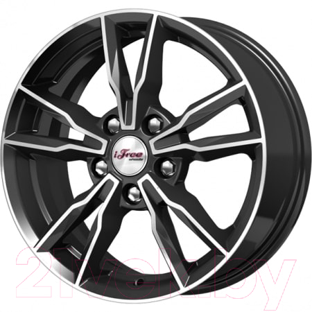 Литой диск iFree Икигай 16x6.5" 5x108мм DIA 63.35мм ET 50мм Блэк Джек