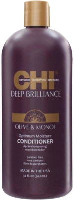Кондиционер для волос CHI Deep Brilliance Olive&Monoi Optimum Moisture (946мл)