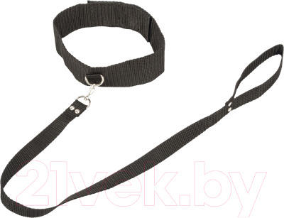 Ошейник БДСМ Lola Games Bondage Collection Collar and Leash One Size / 1057-01Lola (черный)