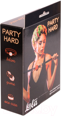 Кляп-шар Lola Games Party Hard Love Addict / 1146-02lola (черный/красный)