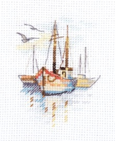 Набор для вышивания Алиса Лодки на рассвете / 0-196 - 