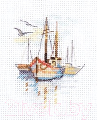 Набор для вышивания Алиса Лодки на рассвете / 0-196