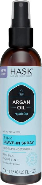 Спрей для волос HASK Несмываемый 5в1 с аргановым маслом (175мл)